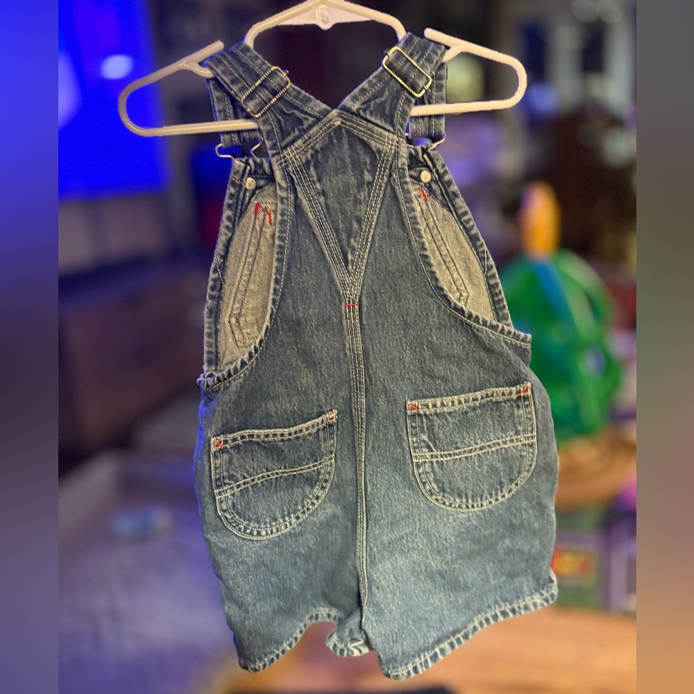 Polo by Ralph Lauren Kids Blue Denim Overalls - Picture 2 of 3